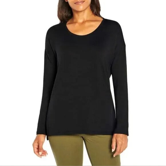 Women's L Banana Republic Soft Knit Long Sleeve High-Low Hem Sweater Top - Picture 1 of 10